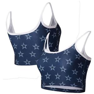 Женский бюстгальтер без косточек Concepts Sport Navy Dallas Cowboys Gauge Lounge, цвет Cow Navy