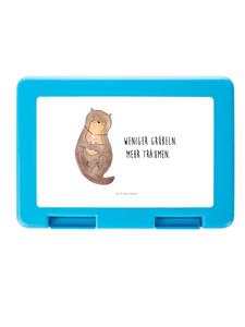 Mr. & Mrs. Panda Ланчбокс Otter Shell с надписью белого цвета