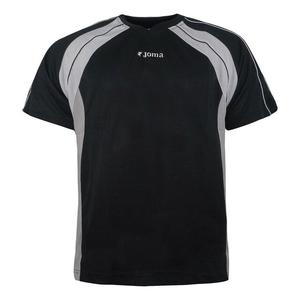 Спортивная мужская черная футболка Joma, черный