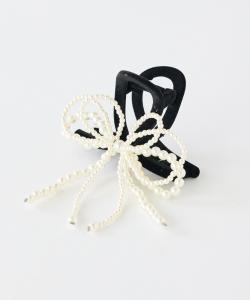 Заколка для волос Ruban Pearl Clip "TRESSE" Favorite Sukinamono, цвет Off White