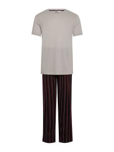 Длинная пижама Dagi, светло-серый/бордовый