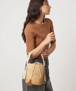 Сумка с одной ручкой и бахромой United Arrows Green Relaxing Label, цвет Beige