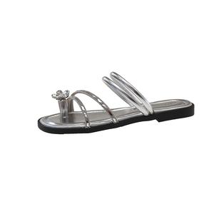 TAFN Стойкие к истиранию слайды-сандалии Women's Silver