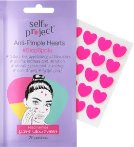 Пластыри против прыщей сердечки 20 шт. Selfie Project