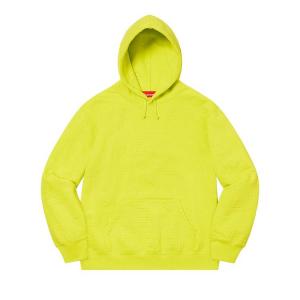 Толстовка Supreme Embossed Logos Hooded Sweatshirt, Acid Green