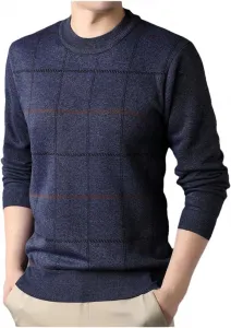 Мужской свитер оверсайз с круглым вырезом