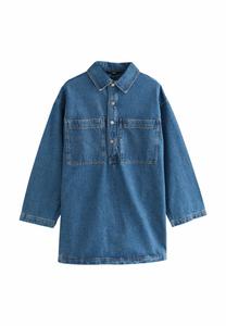 Платье Next Denim dress, Mid Blue/Blue