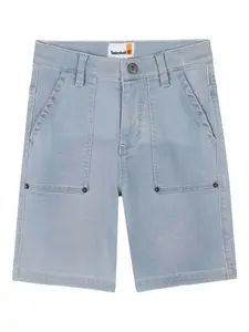 Джинсовые шорты с карманами Timberland Kids, синий