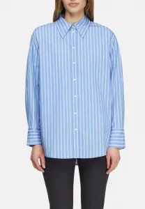 Блузка на пуговицах Comma, Blau