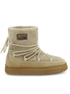 Женские зимние ботинки Gant из замши и овчины, бежевый