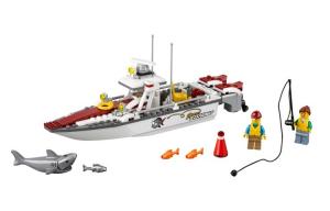 Городская коллекция рыболовного катера пластиковые строительные блоки 0 300 деталей 60147 LEGO