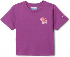 Футболка с коротким рукавом Columbia Girls La Poudre Pass, Razzle/Petal Power