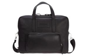 EMPORIO ARMANI Кожаный портфель мужской черный