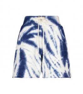 Хлопковые шорты с принтом тай-дай на яхте Les Tien, Navy Ivory Tie Dye