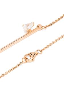 Колье Serti sur Vide из розового золота с подвеской Repossi, розовый