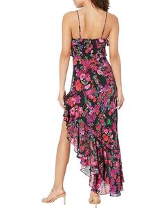 Платье line and dot Mika Asymmetrical Dress, черный мульти