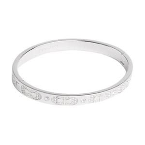 COACH Латунное покрытие, стекло, кубический цирконий, браслеты Women's Silver