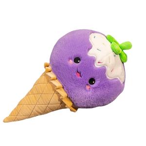 Плюшевая кукла с мультяшным фруктовым мороженым, длина 40 см Fox fairy