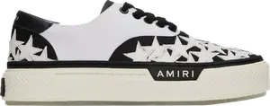 Кроссовки Amiri Court Slip-On 'Stars - White Black', белый