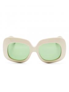 VALENTINO GARAVANI EYEWEAR солнцезащитные очки в массивной оправе, нейтральный