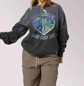 Толстовка унисекс You Break It Crew черного цвета Parks Project, черный