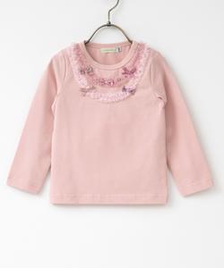 Топ/украшение из тюлевой ленты (с длинными рукавами) (80-130 см) Panpantutu, цвет French Pink