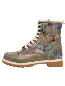 Сапоги Dogo Longe Boots - Still Life Butterflies, коричневый