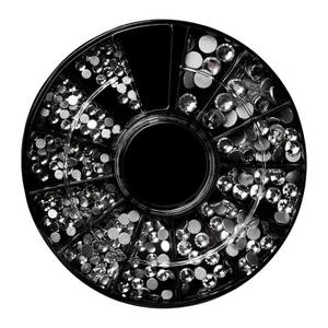 Карусель с декором - Серебряные стразы 03 NEONAIL