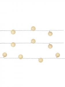 Marelida Гирлянда из светодиодных лампочек, 10 виниловых мячей, мяч для софтбола, длина: 1,3 м, белого цвета