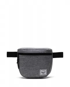 Унисекс переработанная черная поясная сумка 2 л Herschel, светло-серый