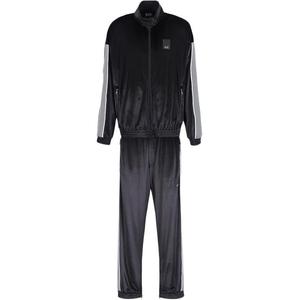 EA7 FW24 Повседневная спортивная одежда Мужская черная EMPORIO ARMANI