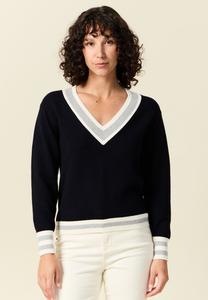 Джемпер BONOBO Jeans LANGÄRMLIGER, Bleu Marine/Blue-Black Denim