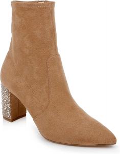 Ботильоны Jewel Badgley Mischka Gina из микрозамши, Nude