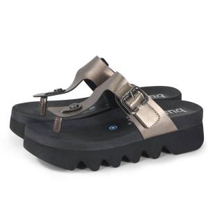 Женские шлепанцы Cassia Capri цвета металлик Bussola, Pewter