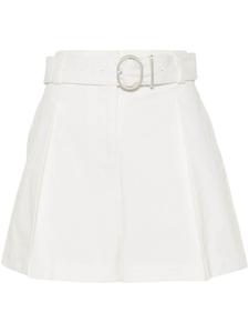 Jil Sander шорты с поясом и складками, белый