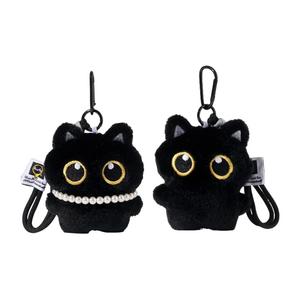 KUMAOYA Милый плюшевый черный котенок кукла универсальный рюкзак с чарм кукла плюшевая парная подвеска 18см высота