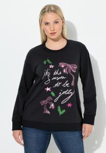 Толстовка Ulla Popken Sweatshirt, Black