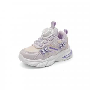 Спортивная обувь. Амортизирующие, износостойкие кроссовки средней высоты для бега. Детская обувь. WARRIOR, фиолетовый