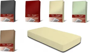 Зимняя простыня на резинке, хлопок, теплый флис, уютная простыня, размер: 180х200 см - 200х220 см, пружинный блок, цвет: натуральный One-Home