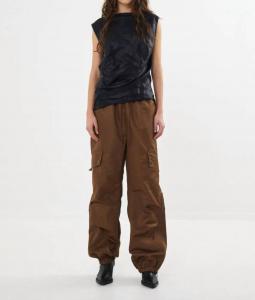 Alliyas Топ с глянцевой молнией в черном цвете Rabens Saloner