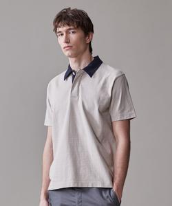 Двухцветная рубашка-поло для регби J.Press, цвет Ivory [002]