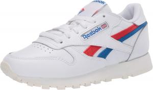 Классические кожаные кроссовки Reebok унисекс для взрослых, белый/красный/синий