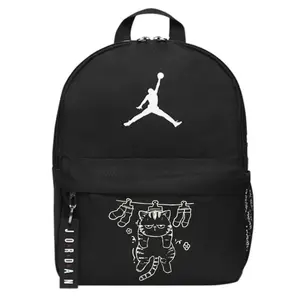 Jordan Полиэстеровый рюкзак обычный унисекс черный, Hanging Kitten