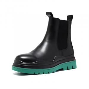 Bellum Han Мужские черно-зеленые ботинки челси, цвет Green