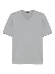 Футболка из хлопка Roberto Collina, серый