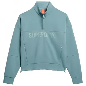 Толстовка Superdry Active Tech Logo Relaxed half zip, синий
