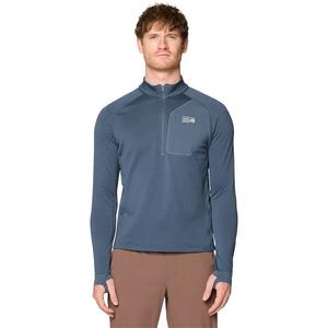 Мужская толстовка Up First Tech Fleece с застежкой-молнией на четверть длины Mountain Hardwear Mountain Hardwear, Moon Blue Heather