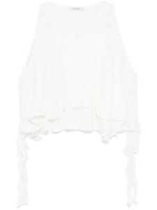 Dorothee Schumacher топ с оборками, белый
