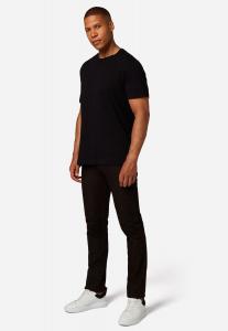 Мужские кожаные брюки RT-101 с 5 карманами и прочной кожей нубука буйвола - прямые брюки RICANO, цвет Braun Weite Zoll