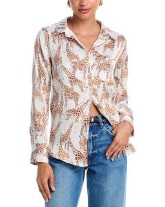 Жираф Сатиновая Рубашка - Эксклюзив AQUA, белый